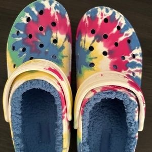 Tie-dye Crocs